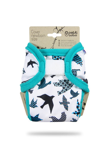 Petit Lulu - Newborn Cover - Turquoise Birds