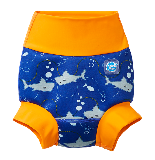 HappyNappy_SharkOrange_Zwemluier