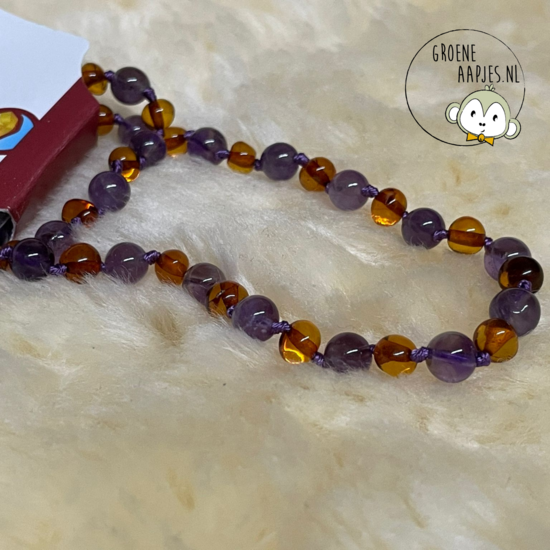Barnsteenketting_AmberNecklage_Amethist